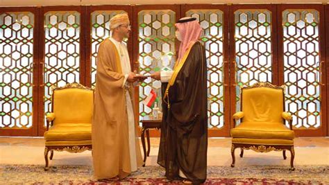 Hm The Sultan Sends Written Message To King Of Ksa Times Of Oman