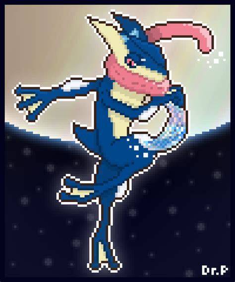 Greninja Pixel Art Again By Djtoast3 On Deviantart