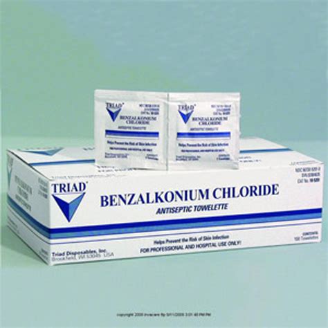 Benzalkonium Chloride Towelettes - Home Health Depot