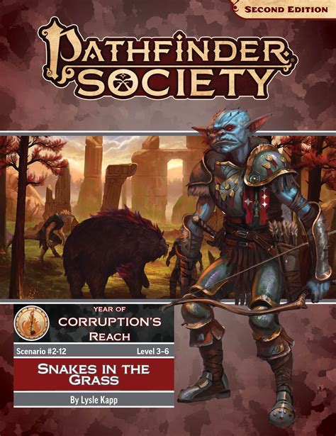 Pathfinder Society At Game Post San Francisco Pfs Snakes In The