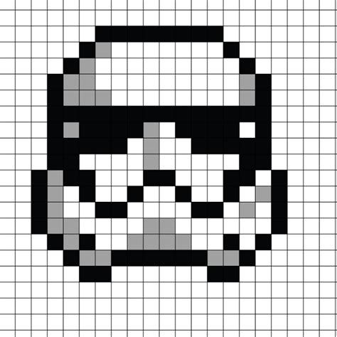 Clone Trooper Helmet Pixel Art