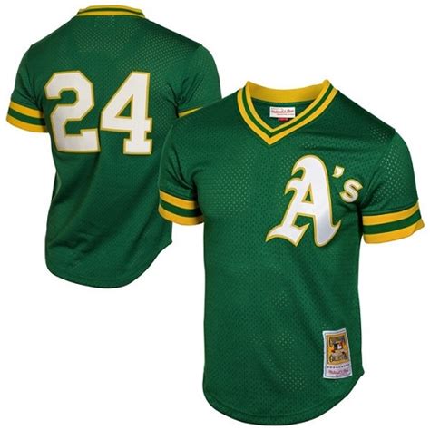 Men S Mitchell And Ness Oakland Athletics Rickey Henderson Replica