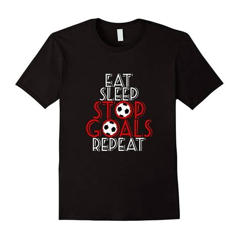 Soccer Tee Shirt Soccer T Idea Soccer Player Shirt Soccer Ball T Shirt Eat Sleep Stop