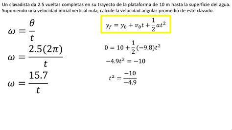 F Sica Relaci N Entre Cantidades Angulares Y Lineales Ejemplo