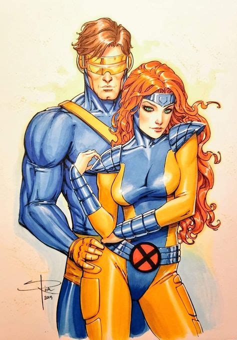 Jean Grey And Scott Summers By Sabine Rich Superhéroes Marvel Marvel Cómics Parejas De Marvel