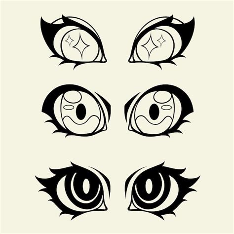 Premium Vector Anime Eyes Illustration Vector Asset