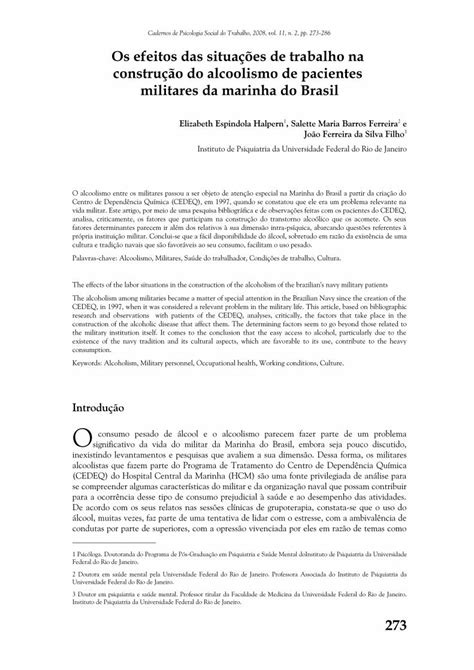 PDF Cadernos De Psicologia Social Do Trabalho 2008 Vol 11