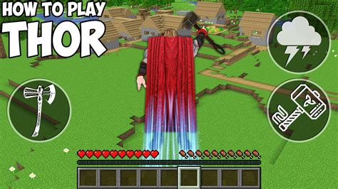 How To Play Thor In Minecraft Realistic Superheroes Gameplay Animation