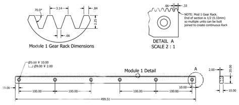 Module 1.0 Gear Rack – External