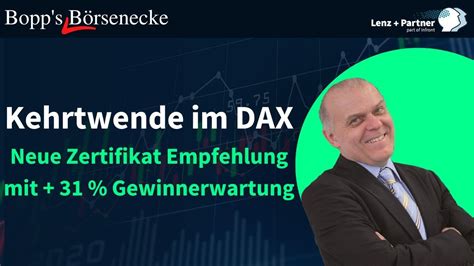 Neues Zertifikat Mit Gewinn Chance Bopp S B Rsenecke Dax Analyse