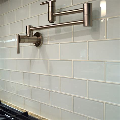 White Glass Subway Tile - Subway Tile Outlet