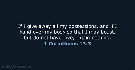 August 25 2022 Bible Verse Of The Day Nrsv 1 Corinthians 13 3