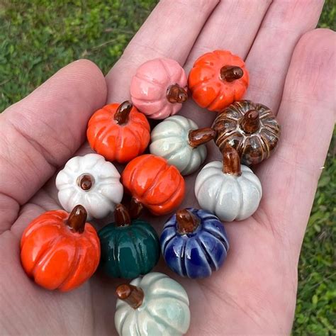 Mini Ceramic Pumpkins Etsy