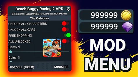 Beach Buggy Racing Mod Menu Unlimited Money Gems And Coins