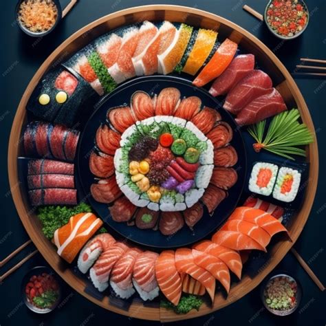 Premium AI Image | The japans famous food SUSHI