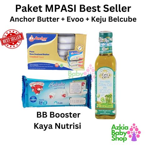 Jual Paket Mpasi Evoo Casa Di Oliva Anchor Unsalted Butter Keju Belcube