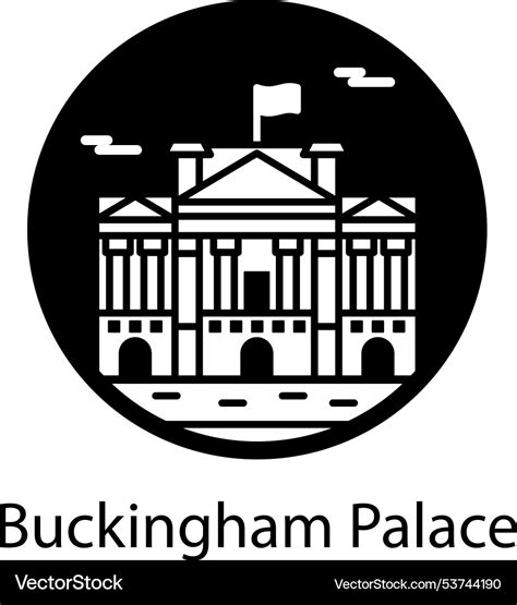 Buckingham Palace Royalty Free Vector Image Vectorstock