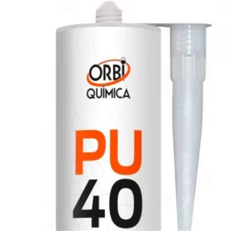 Adesivo Selante Branco PU 40 380g 230ml Orbi Quimica