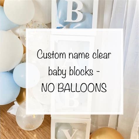 Baby Shower Blocks Etsy