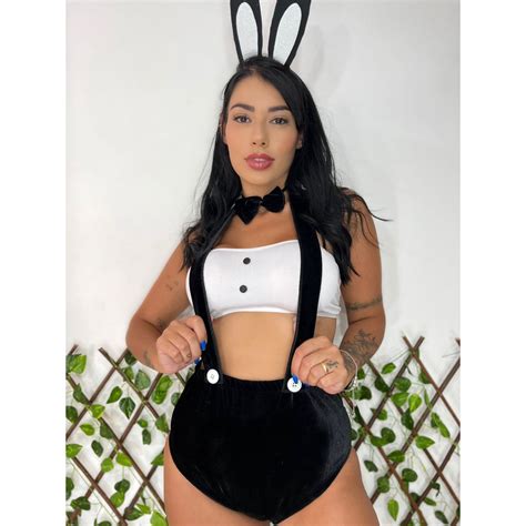Conjunto Fantasia Sex Sensual Mini Coelha Coelhinha Playboy Sexshop Shopee Brasil