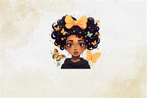 Cute Black Girl Sublimation Clipart Graphic By Nutty Creations