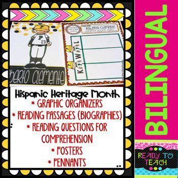 Hispanic Heritage Month Growing Bundle Worksheets Readings Posters