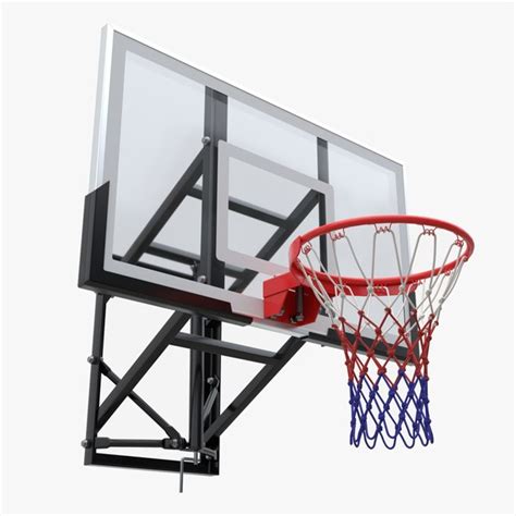 3D Wall Basketball Shield With A Basket TurboSquid 1935905