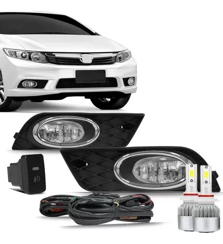 Kit Farol Milha Civic C Superled Orig