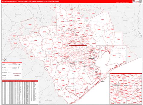 Maps Of Houston The Woodlands Sugar Land Metro Area Texas