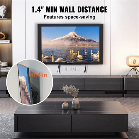 BENTISM Universal TV Wall Mount, Tilt Brackets for 37-70 inch TVs, Max ...