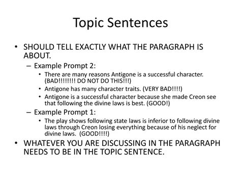 PPT - Topic Sentences PowerPoint Presentation, free download - ID:2684821