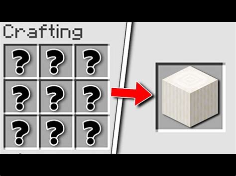 Minecraft How To Craft Quartz Pillars Second Crafts Youtube