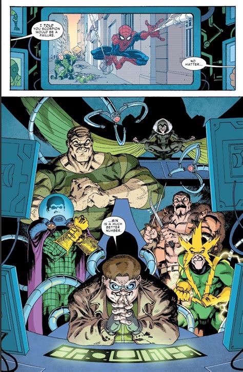 Sinister Six Splash Page Doctor Octopus Kraven Electro Mysterio