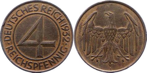 Weimarer Republik Reichspfennig A Randfehler Sehr Sch N Ma Shops