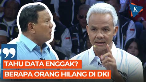 Ditanya Ganjar Soal Makam 13 Aktivis 1998 Prabowo Bapak Tahu Data Tidak