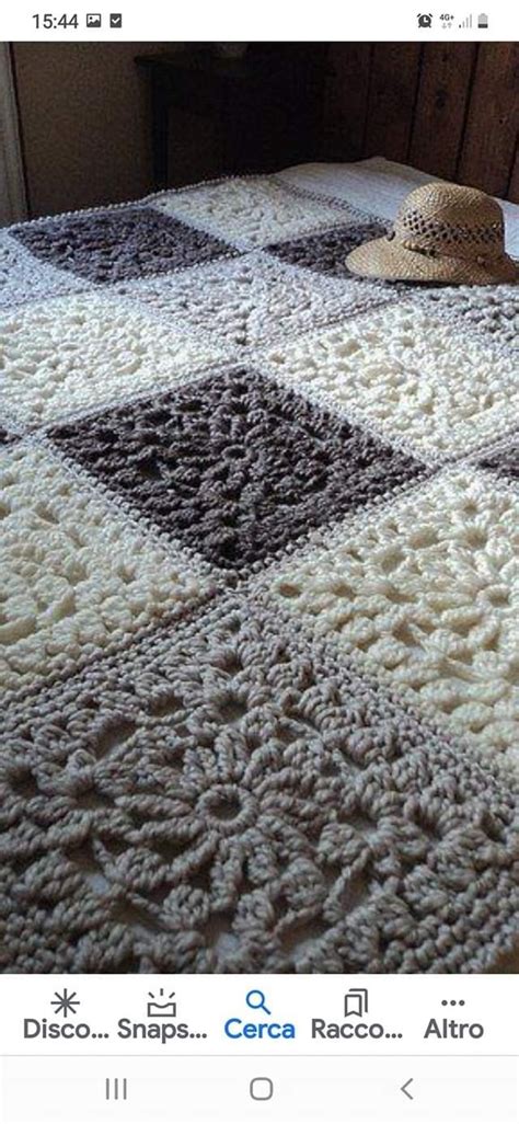 Pingl Par Barbara Scavazzon Sur Uncinetto Varie Plaid Au Crochet