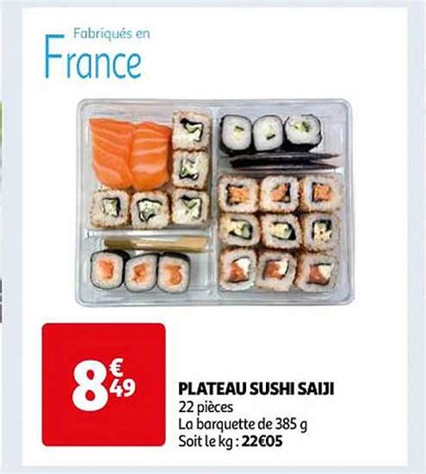 Promo Plateau Sushi Saiji Chez Auchan Icatalogue Fr