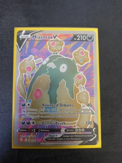 Carte Pokemon Full Art Miasmax V Volution C Leste Eur