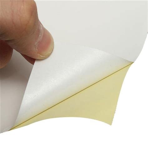 White Self Adhesive Paper Label Stock Roll Size Cm Single Side At