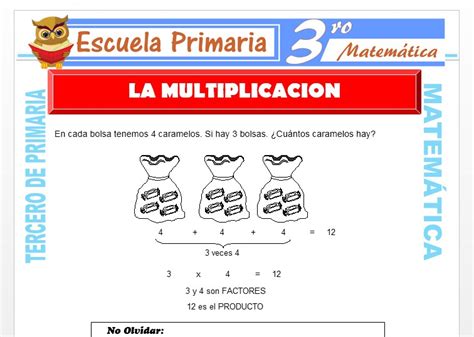 Ficha De Propiedades De La Multiplicacion Para Tercero De Primaria Images