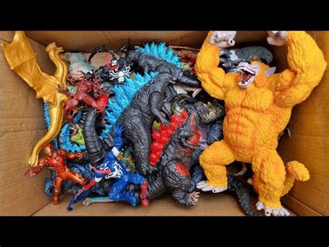 Satisfying With Toys Godzilla Kong Mechagodzilla Trex Shark Spider Man