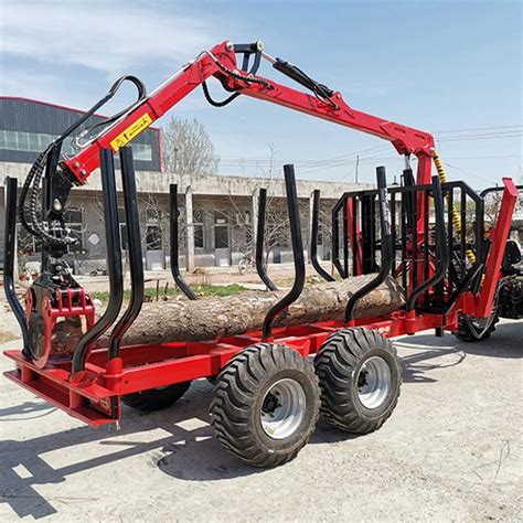 Log Trailers With Grapple Atv Farm Timber Log Trailer With Crane Log