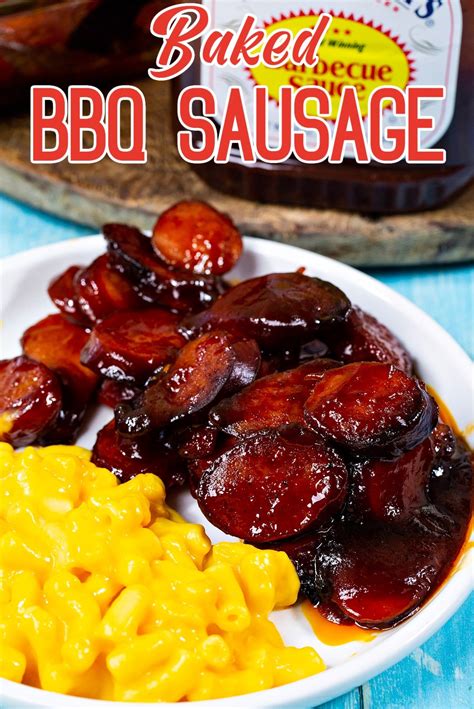 Baked Bbq Sausage Spicy Southern Kitchen