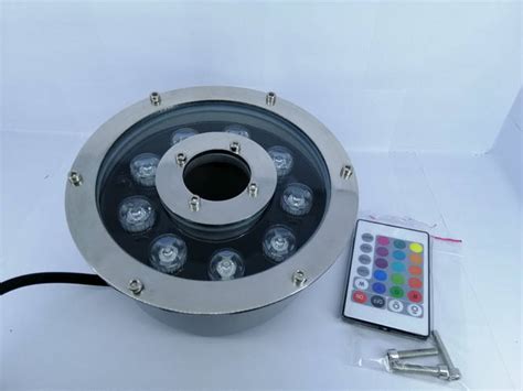 Светодиодный подводный прожектор RGB DC12v 9 Вт IP68 с пультом для ...
