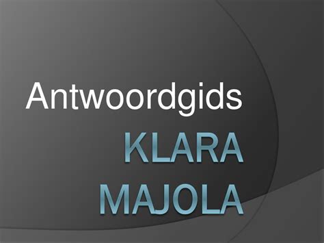 Ppt Klara Majola Powerpoint Presentation Free Download Id 4636770