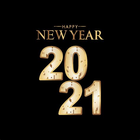 Happy New Years 2021 Celebration Vector Template Design Illustration