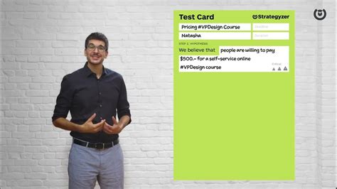 Validate Your Ideas With The Test Card Strategyzer Legendas