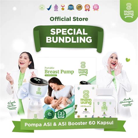 Jual Mom Uung Paket Bundling Asi Booster Mom Uung Breast Pump