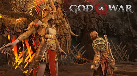 Kratos Vs Valkyrie Gondul Boss Fight God Of War Gameplay Youtube