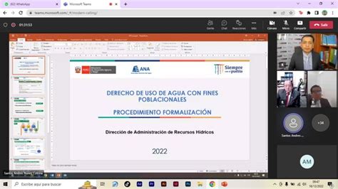 ANA realiza conversatorio sobre la Gestión Integrada de los Recursos